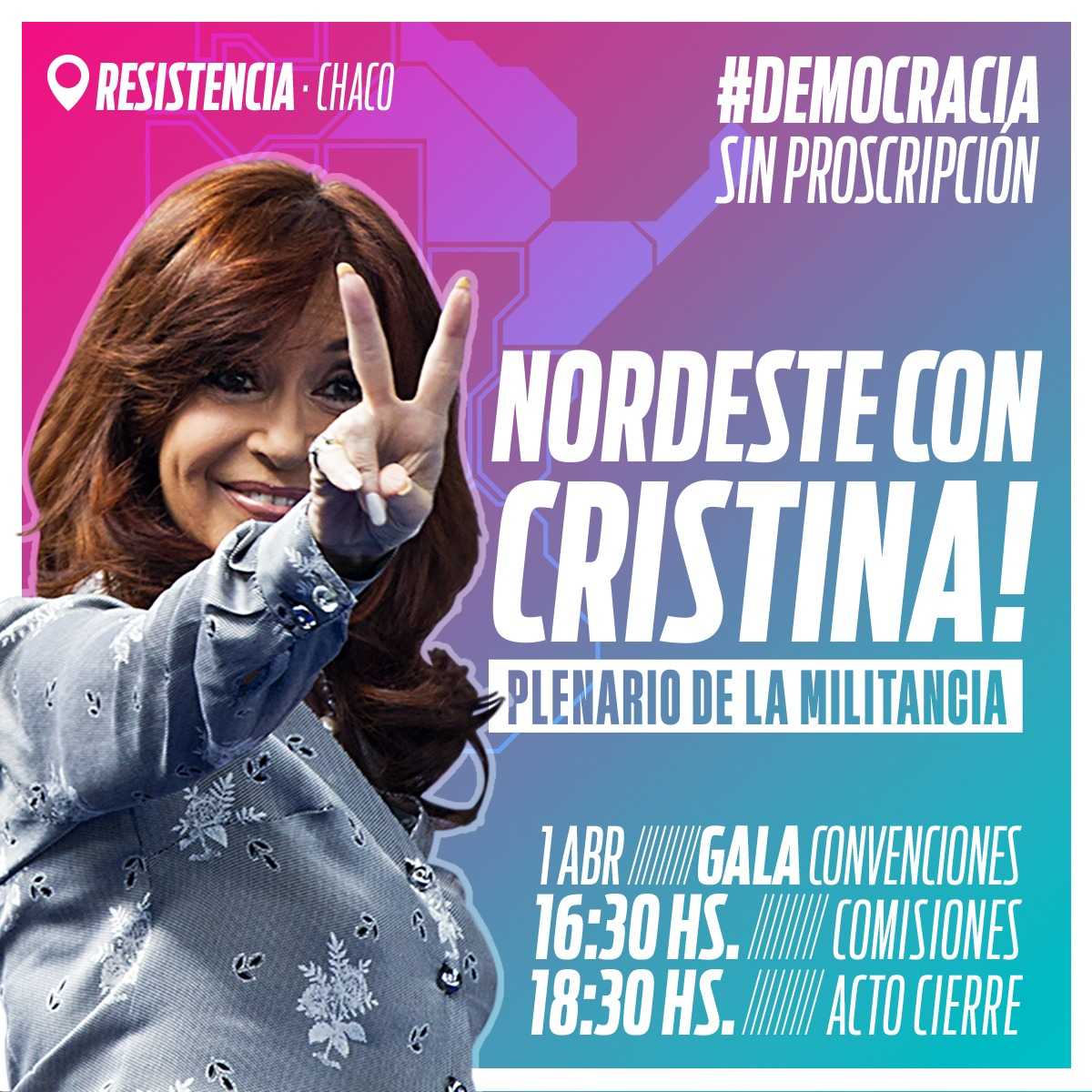 *DEMOCRACIA SIN PROSCRIPCIONES: CON PRESENCIAS NACIONALES, ESTE SÁBADO SE VIVIRÁ EL PLENARIO DE LA MILITANCIA EN APOYO A CRISTINA FERNÁNDEZ DE KIRCHNER*