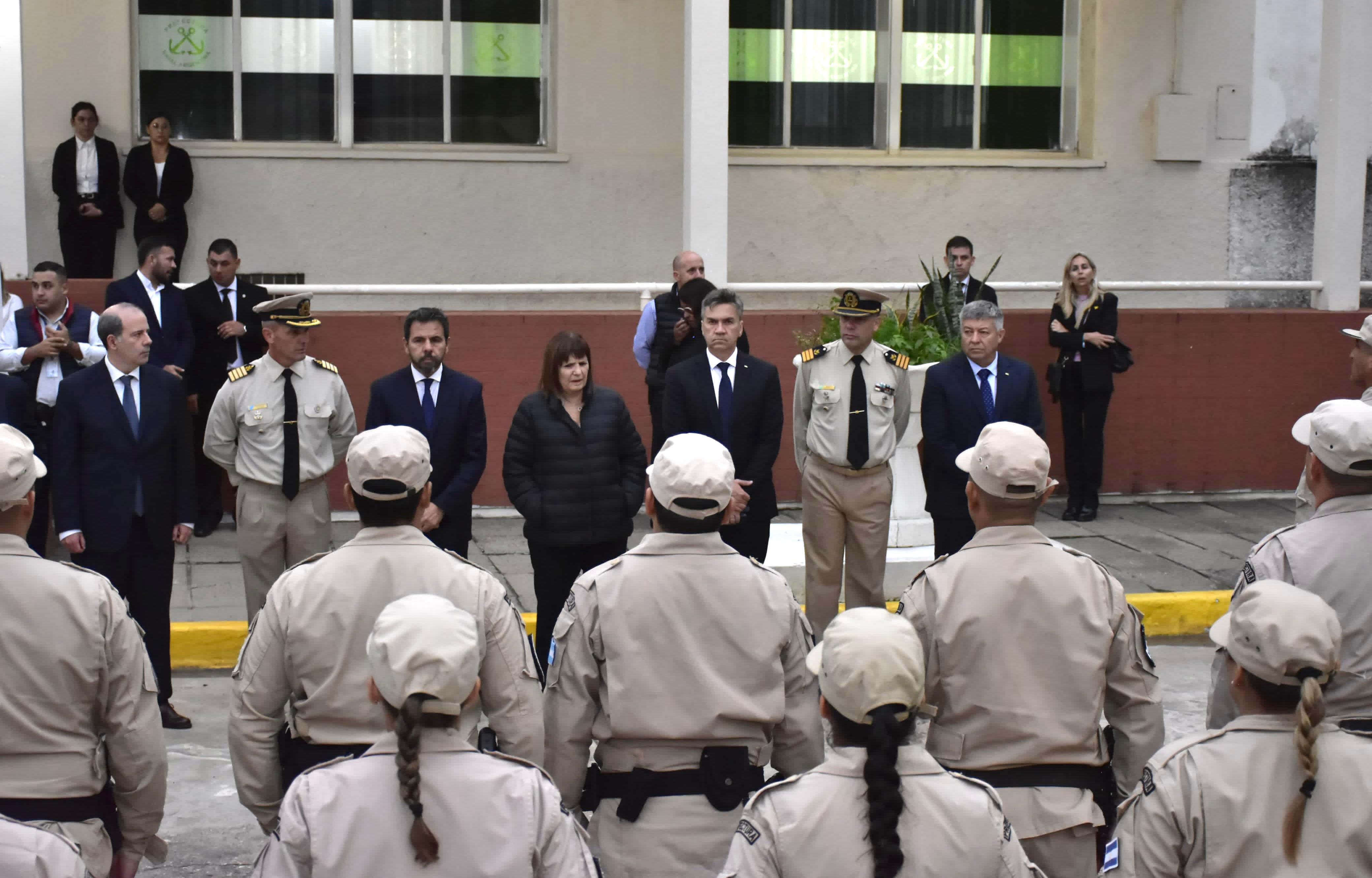 TRABAJO CONJUNTO CON LAS FUERZAS DE SEGURIDAD: ZDERO Y BULLRICH ESTUVIERON EN GENDARMERÍA NACIONAL, PFA Y PREFECTURA NAVAL ARGENTINA