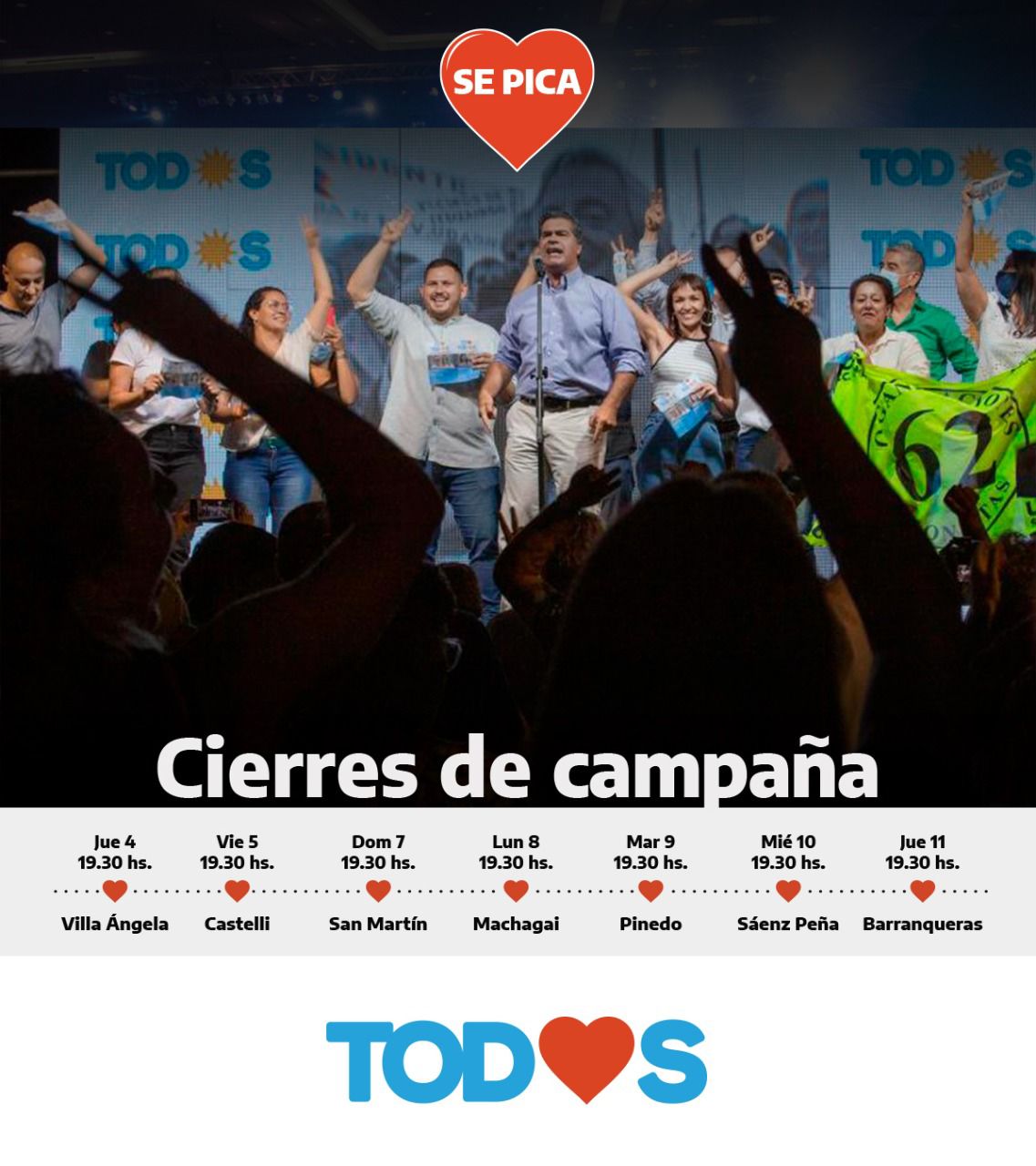 LISTA 501  El Frente de Todos Chaco prepara una serie de actos de cara al último tramo de la campaña