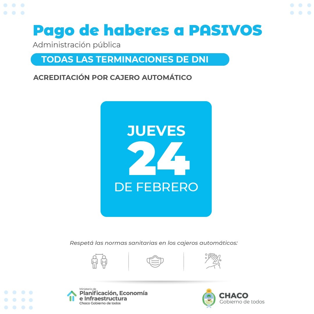 EL 24 Y 25 DE FEBRERO EL GOBIERNO PAGARÁ LOS SALARIOS A ESTATALES 