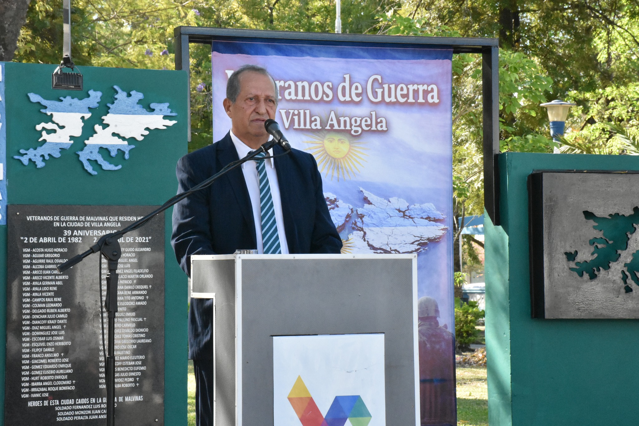 VILLA &Aacute;NGELA CONMEMOR&Oacute; EL 2 DE ABRIL CON UN EMOTIVO ACTO EN LA PLAZA GENERAL SAN MART&Iacute;N