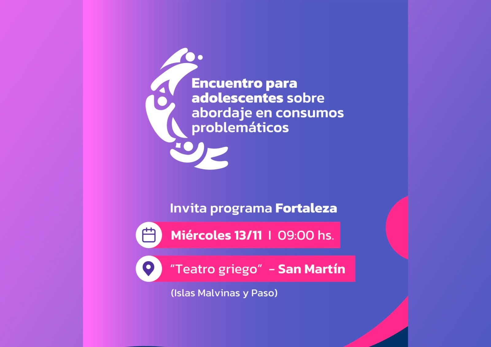 ENCUENTRO PARA ADOLESCENTES SOBRE ABORDAJES EN CONSUMOS PROBLEMÁTICOS, LLEGA A VILLA ÁNGELA Y SAN MARTÍN