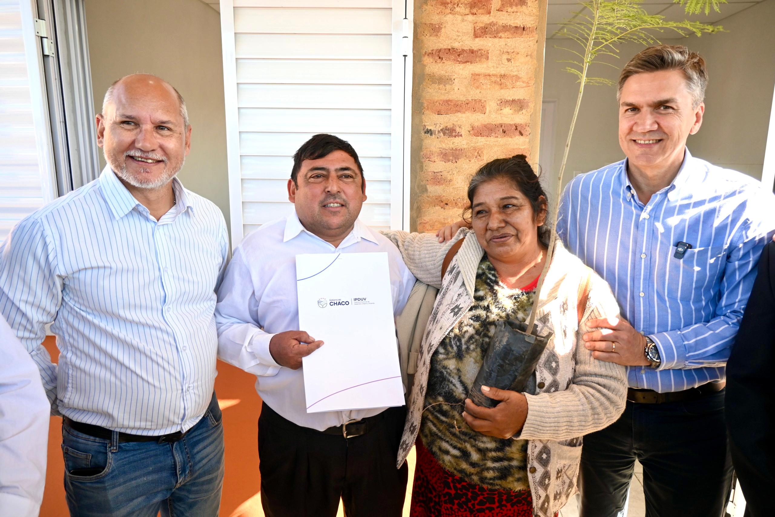 *PLAN PROVINCIAL 200 VIVIENDAS ÑACHEC: FAMILIAS DE EL ESPINILLO YA TIENEN SU CASA PROPIA*