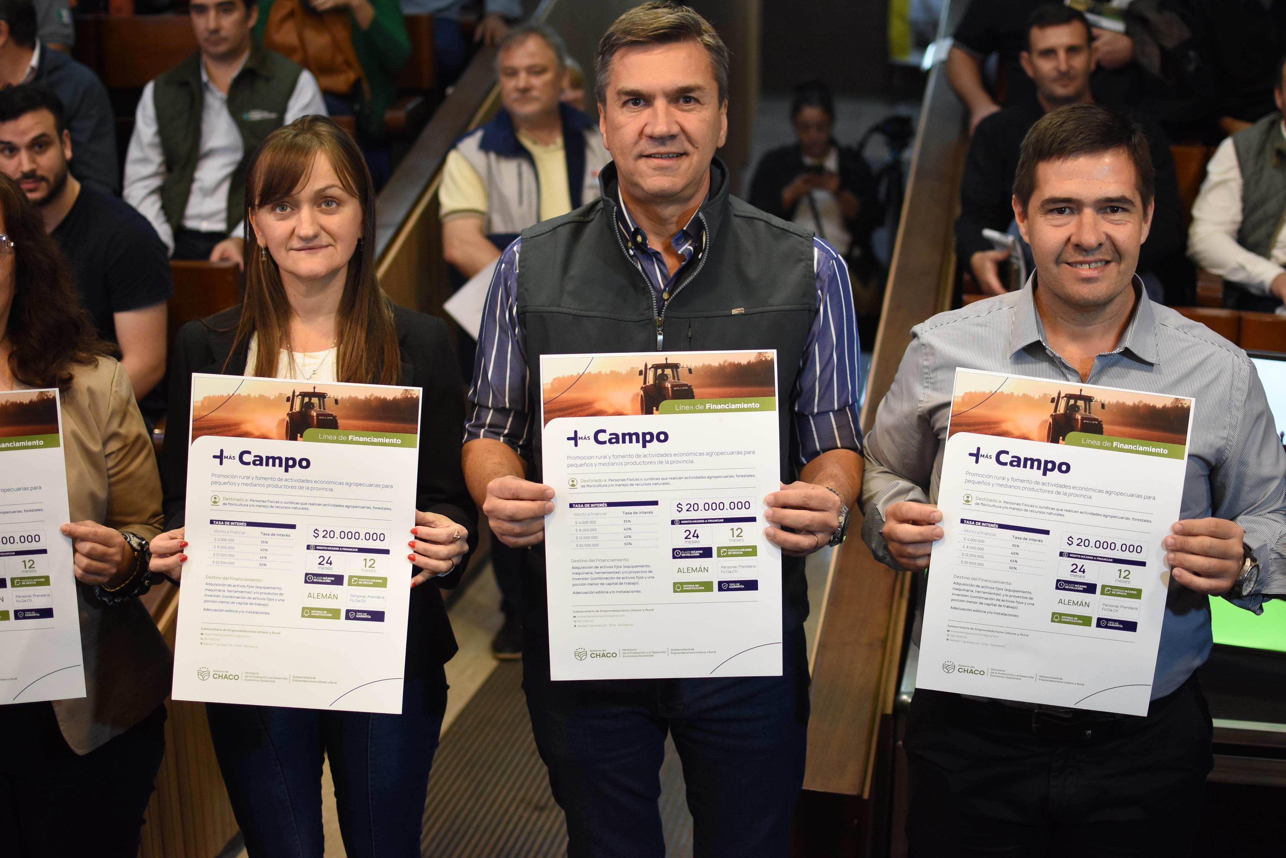 *SÁENZ PEÑA: EL GOBERNADOR ZDERO LANZÓ LA LÍNEA DE FINANCIAMIENTO “+ CAMPO”*