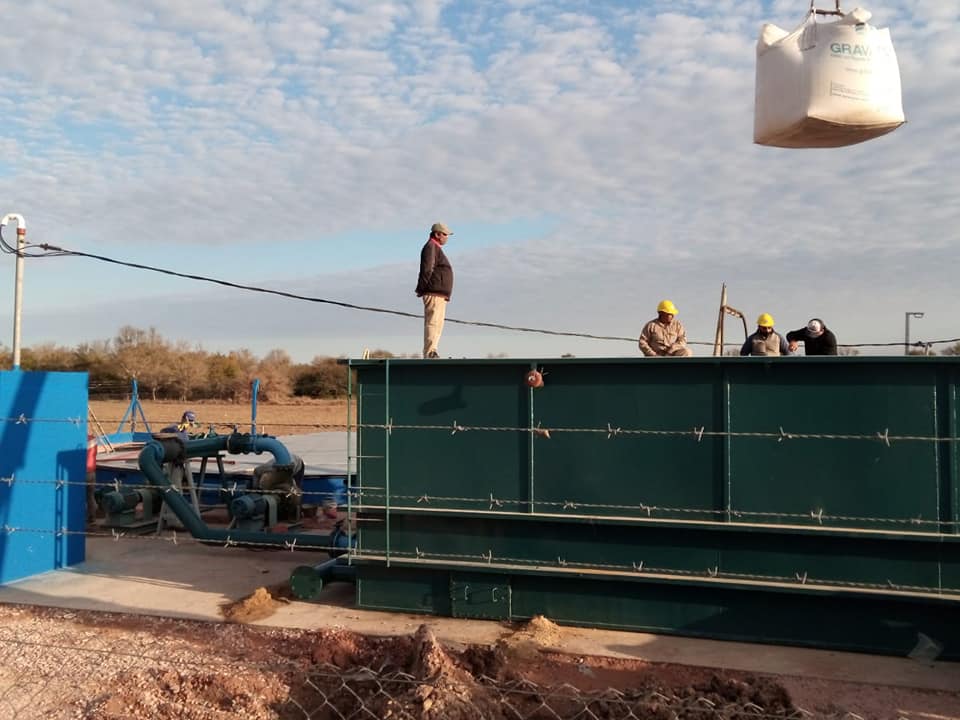 Últimos detalles para que la nueva planta potabilizadora de agua de Villa Berthet
