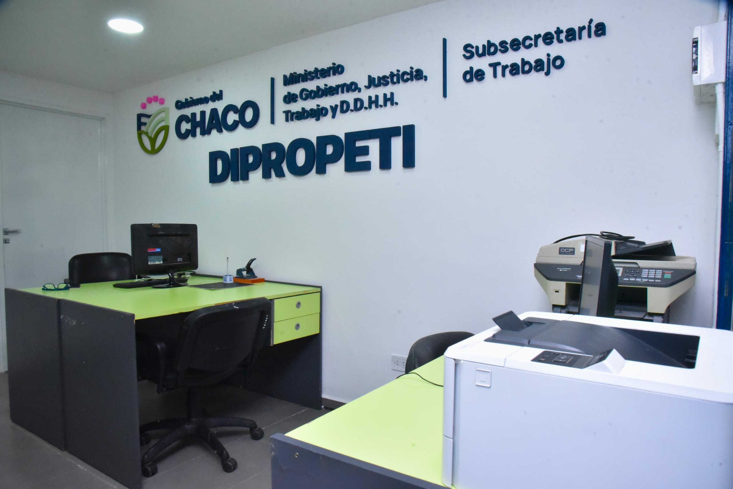*EL GOBIERNO PROVINCIAL HABILITÓ LA NUEVA OFICINA DE LA DIPROPETI*