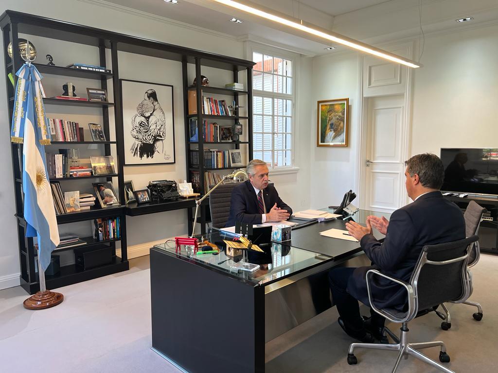 *CAPITANICH Y ALBERTO FERNÁNDEZ DEFINIERON PLAN DE INVERSIONES DE 7.000 MILLONES DE PESOS PARA GENERAR MIL EMPLEOS EN CHACO
