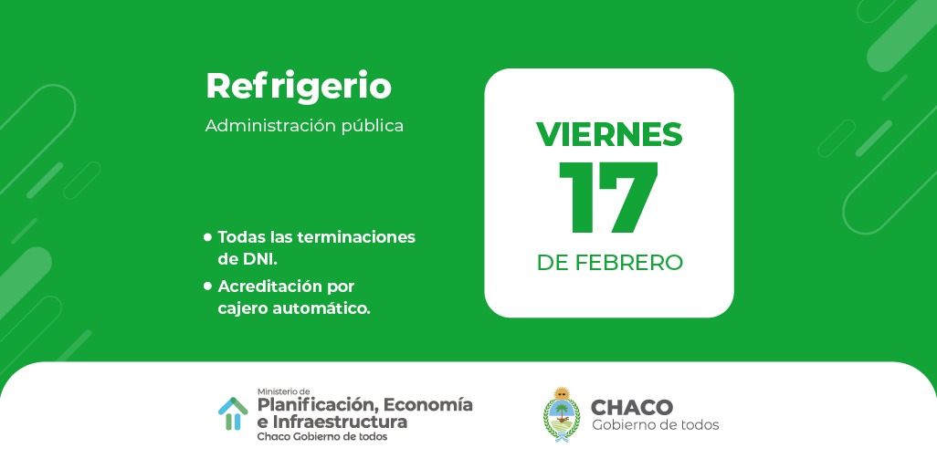 *CON EL REFRIGERIO, EL GOBIERNO COMIENZA ESTE VIERNES EL CRONOGRAMA DE PAGOS DE HABERES*