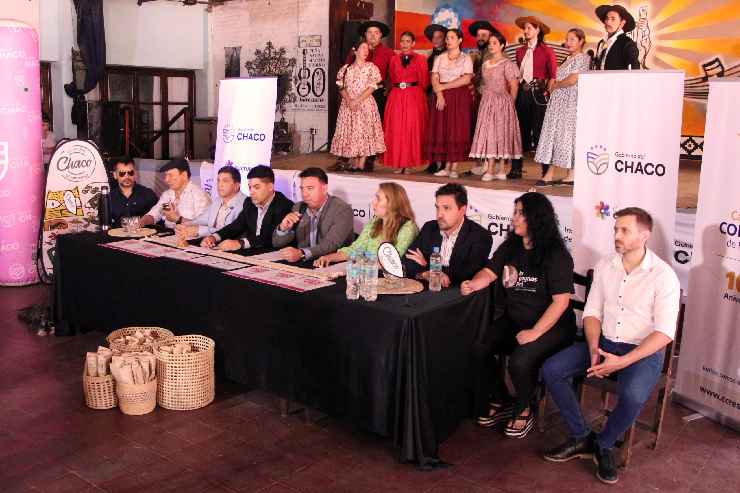 SE PRESENTÓ OFICIALMENTE EL FESTIVAL FOLKLÓRICO CHACO VIBRA CON UNA GRILLA DE MÁS DE 500 ARTISTAS LOCALES Y NACIONALES