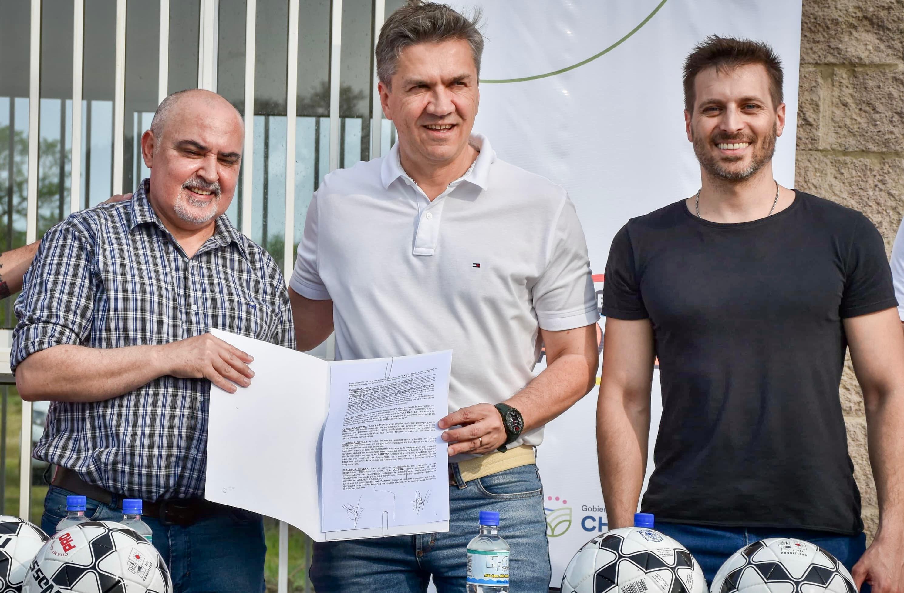 *EL GOBERNADOR ZDERO Y FOR EVER FIRMARON UN CONVENIO PARA FINALIZAR OBRAS DEL CENTRO DE ENTRENAMIENTO DEL CLUB*