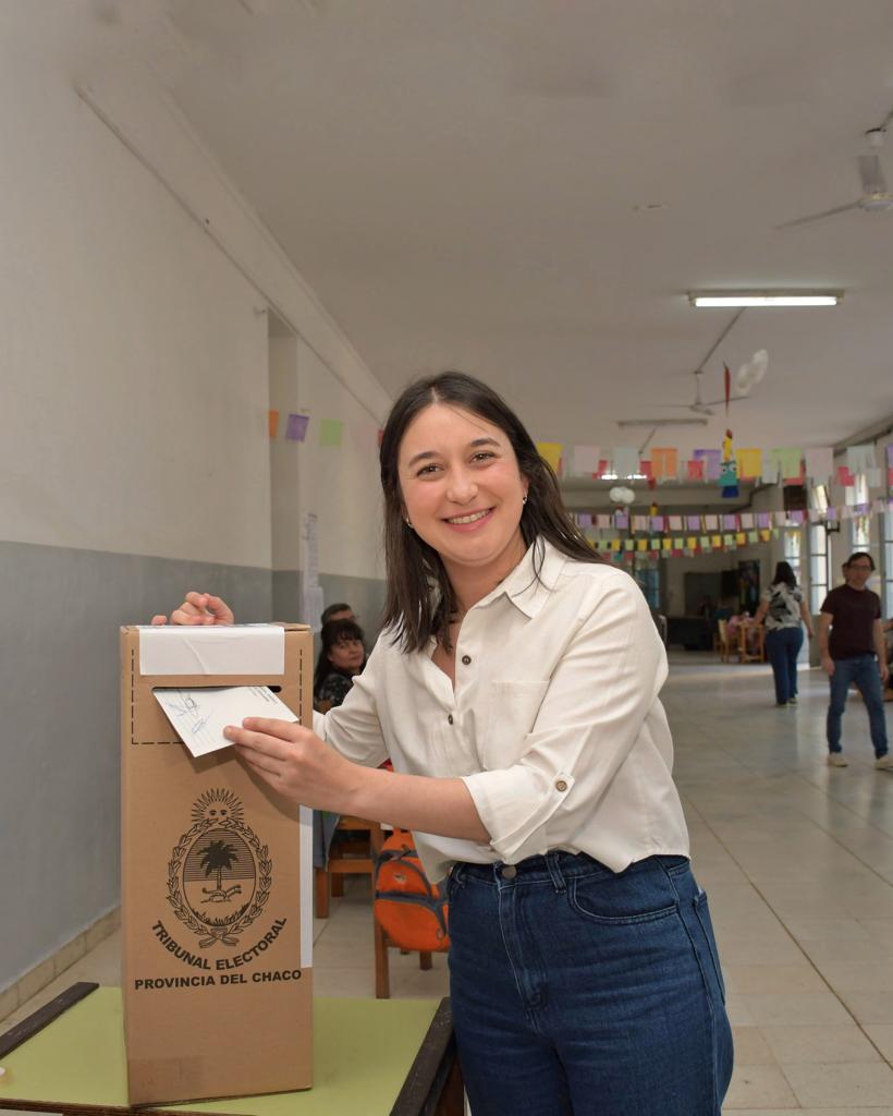 *Pía Chiacchio Cavana: “Que hoy podamos disfrutar de una jornada democrática y depositar en las urnas nuestros sueños y esperanzas”*