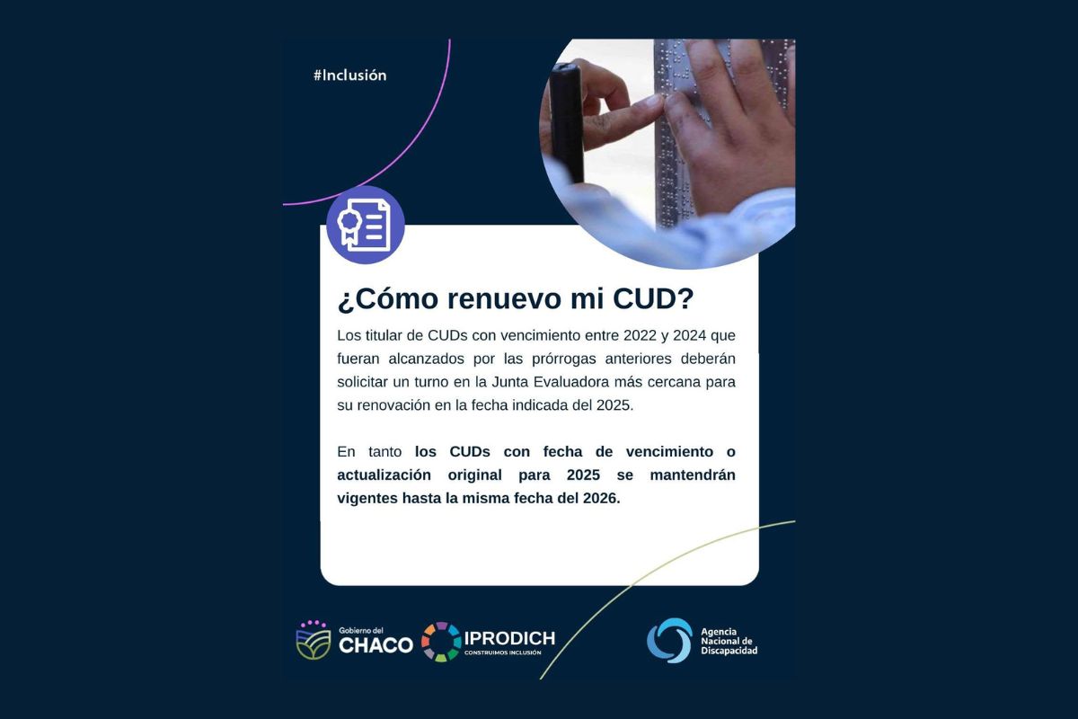 SE PRORROGAN LOS CUD CON FECHA DE ACTUALIZACIÓN PARA EL 2025