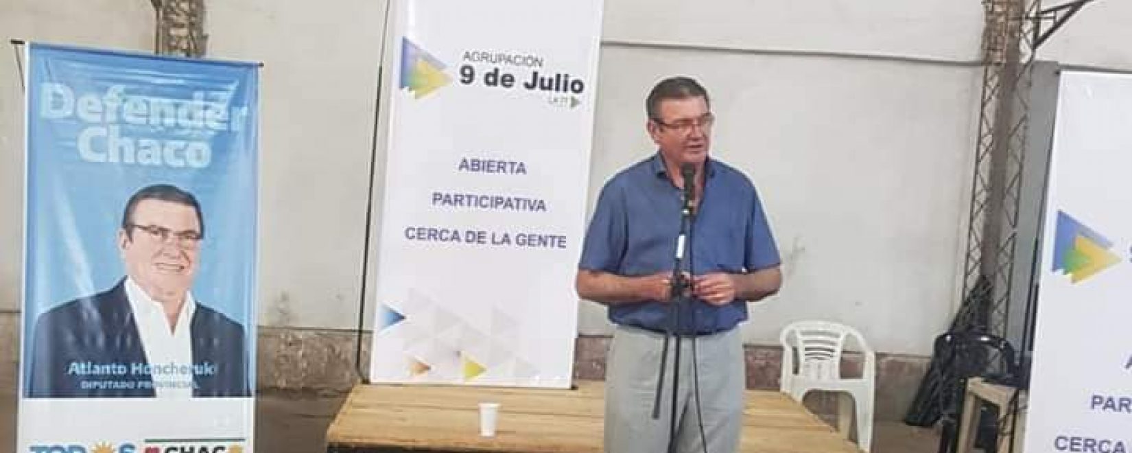 El candidato a Diputado Provincial Atlanto Honcheruk dejó su mensaje en General San Martín
