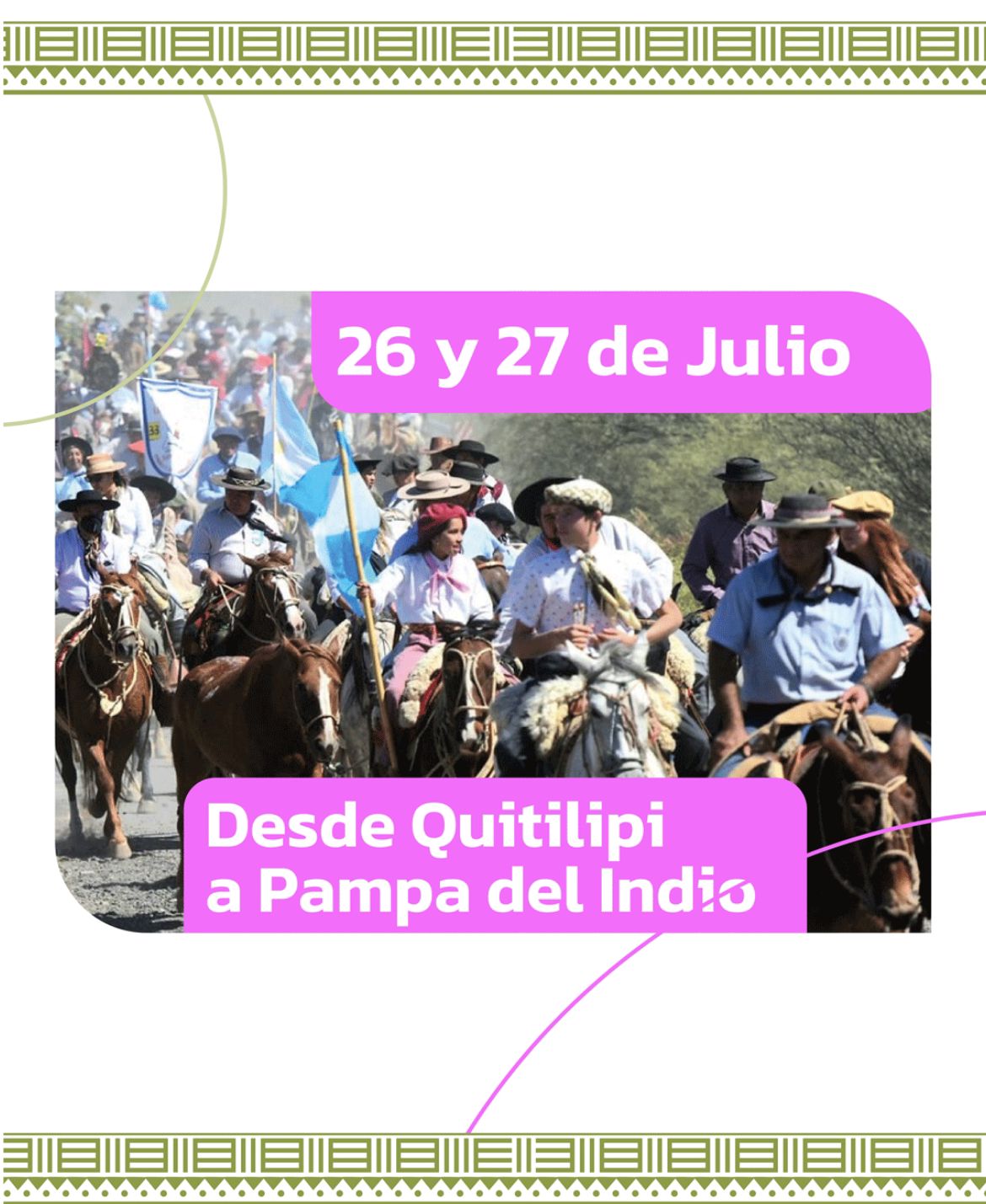 *TODO LISTO PARA LA 27° EDICIÓN DE LA CABALGATA DE LA FE, UNA VERDADERA FIESTA POPULAR ARRAIGADA EN EL CORAZÓN DE TODOS LOS CHAQUEÑOS*