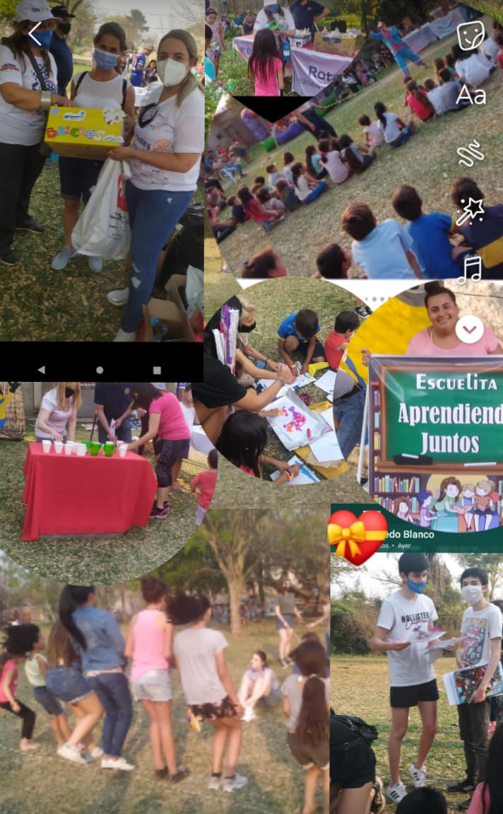EL ROTARY CLUB AGASAJÓ A  LOS NIÑOS DEL MERENDERO LOS TEROS
