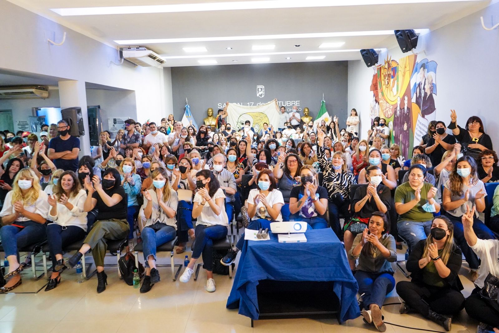 *EN CHACO Y DESDE LA SEDE DEL PJ, LAS MUJERES SE SUMARON AL HOMENAJE POR LOS 70 AÑOS DEL PASO A LA INMORTALIDAD DE EVITA