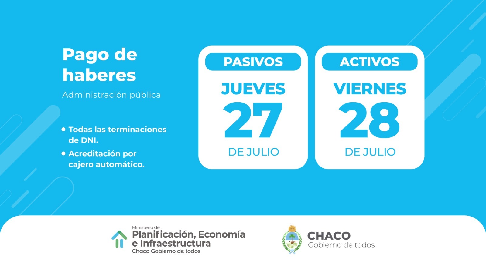 CON NUEVOS AUMENTOS, EL GOBIERNO PAGA SALARIOS ESTE JUEVES Y VIERNES
