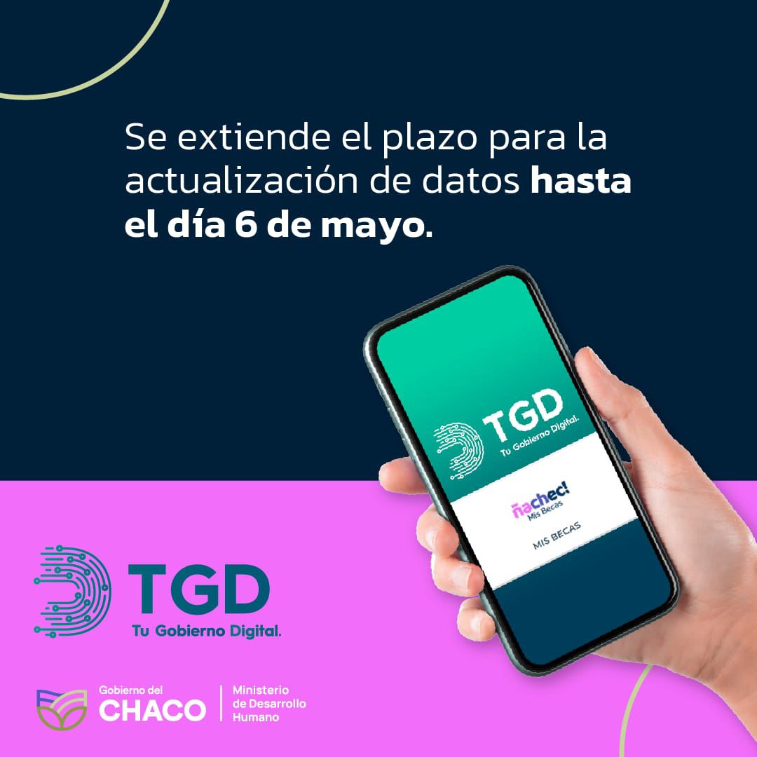BECAS: SE EXTIENDE HASTA EL 6 DE MAYO EL PLAZO PARA LA ACTUALIZACIÓN DE DATOS*